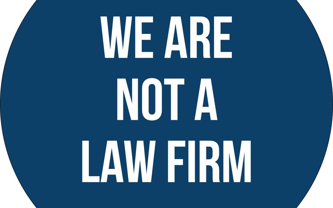 We Are Not a Law Firm